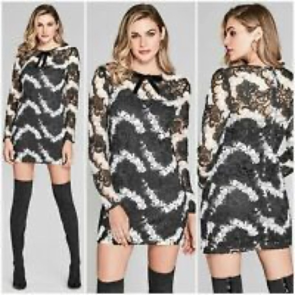 New GUESS BY MARCIANO Netty Lace Dress SZ S